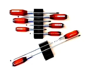 Vessel 100 SERIES 8PC -Wooden-Grip Screwdriver 8PC Mix Set - Magnetic US Shipper - Picture 1 of 19