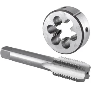 1"-8 UNC Tap and Die Set, 1" x 8 UNC Machine Thread Tap and Round Die Right Hand - Picture 1 of 6
