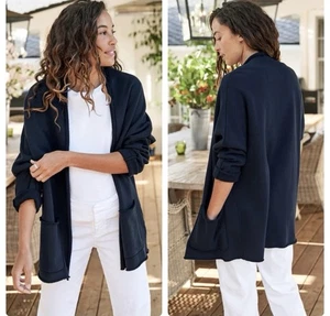 Frank & Eileen Barbara Beach Cardigan Triple Fleece British Royal Navy Large - Bild 1 von 12