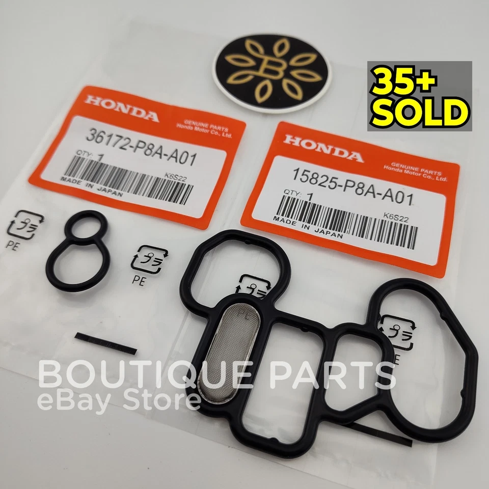 Sello de válvula de junta adaptador carcasa filtro de aceite original para Honda 15825-P8A-A01 Foto 1 de 4