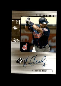 2000 SPx Manny Ramirez Signatures Auto #X-MR Cleveland Indians - Picture 1 of 2