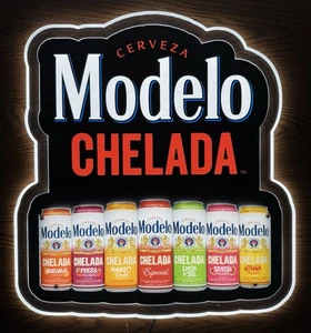 Modelo Chelada Cerveza LED Lighted Sign  - NIB - Picture 1 of 3