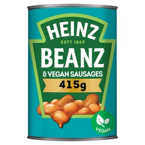 Heinz Baked Beanz & Vegan Sausages 3 x 415g - Picture 1 of 3