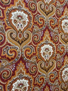 Vintage-Style Jo Morton Andover Fabrics Paisley Cotton Fabric 19 inches x 44" - Picture 1 of 7