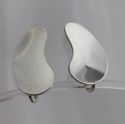 Brincos raros de prata esterlina Georg Jensen #123 parafuso traseiro Nanna Ditzel Dinamarca - Imagem 1 de 4