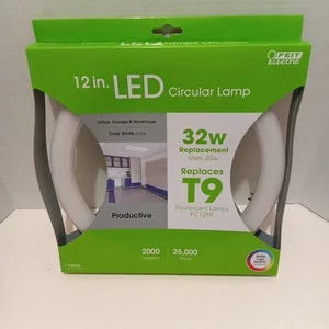 FEIT ELECTRIC 12 In CIRCULAR Fluorescent Lamp 32w T9 Cool White FC12T9 - Picture 1 of 2