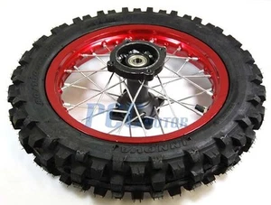 12" RED REAR WHEEL INNOVA TIRE FOR 15MM AXLE PIT DIRT BIKE H WM07RI - Picture 1 of 1