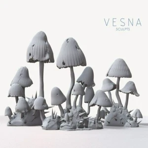 Big Mushroom Trees 1 Fungus Fungi forest Woods Scatter Terrain Scenery TTRPG lan - Picture 1 of 5