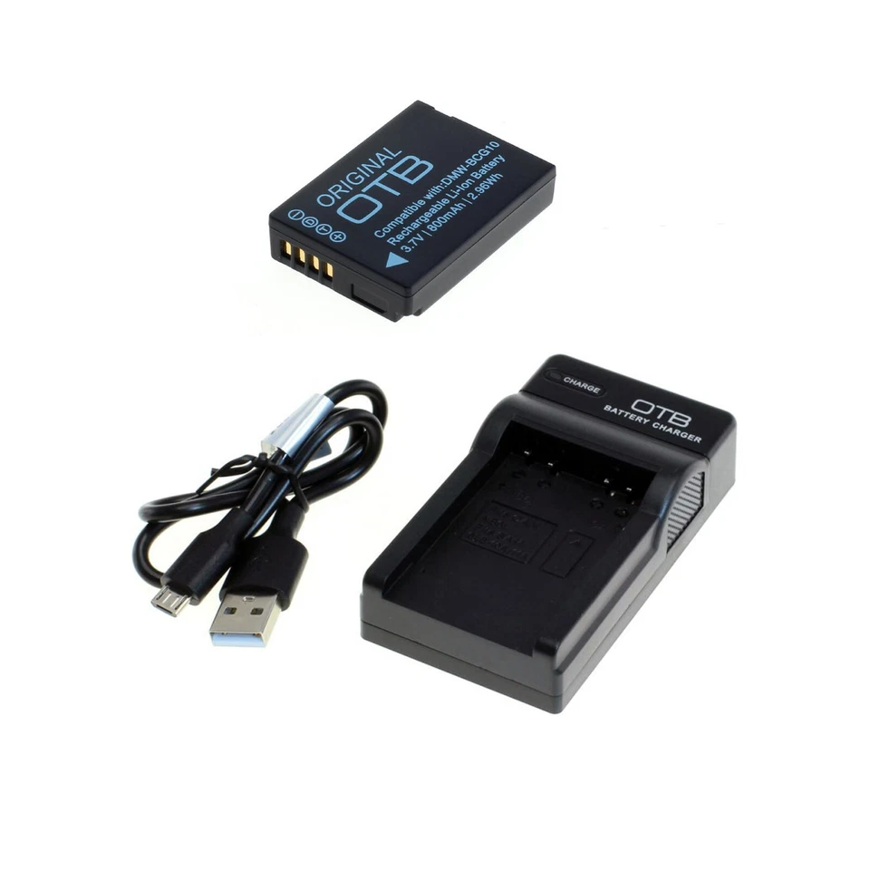 Akku und USB Ladegerät für Panasonic Lumix DMC-TZ10 DMC-TZ18 DMC-TZ31 DMC-TZ36 - Bild 1 von 1