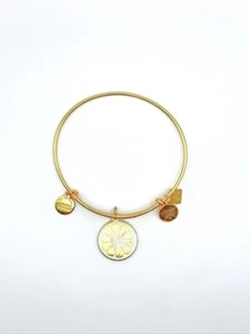 Alex and Ani Zest for life Lemon Gold Tone Expandable Bracelet - Picture 1 of 1