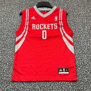 Houston Rockets Brooks #0 Jersey Shirt Youth Medium 10-12 Adidas V-Neck New M - Picture 1 of 8