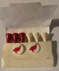 The Famous Grouse Scotch Whiskey Golf Tees Set of 6 Tees & 2 Markers Vintage - Picture 1 of 5