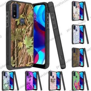 Per Moto G Power 2022 Custodia Antiurto Doppio Strato Pure Rugged + Vetro Temperato x1 - Foto 1 di 20