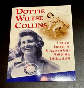 4" X 6" Postcard Featuring AAGPBL Pitcher DOTTIE WILTSE COLLINS - Picture 1 of 2