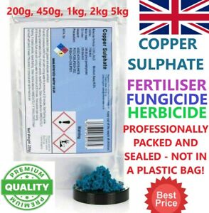 Copper Sulphate Sulfate Pentahydrate Fungicide Herbicide Root Killer FREE P&P