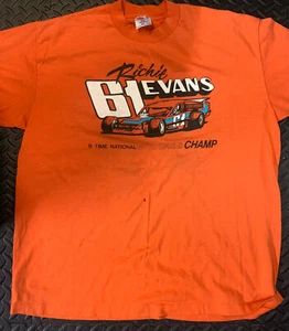 Richie Evans Vintage T-Shirt #61 XXL Nascar Modified Legend Evans, Richie Jr Au - Bild 1 von 7