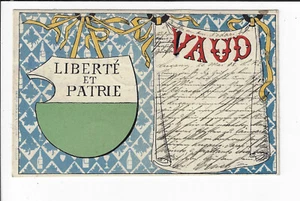 Vaud Canton Switzerland Suisse Pioneer 1898 Postcard p1107 - Picture 1 of 2