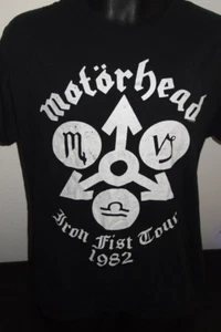1982 Vintage Motorhead Iron Fist Concert Tour Tshirt Metal Size Mens Large - Picture 1 of 3