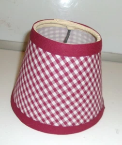 Small Clip On Lamp Shade Bell Shape Paper 41/2" Tall - Picture 1 of 3