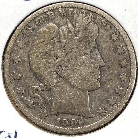 1904-S 50C Barber Half Dollar, SEMI-KEY DATE! (69059) Cover