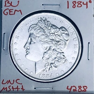 1884 O BU GEM MORGAN SILVER DOLLAR UNC MS+++ U.S. MINT RARE COIN 4288 - Picture 1 of 3