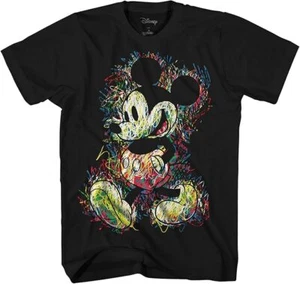 Camiseta Disney Mickey Mouse Garabatos Adulto Nueva - Imagen 1 de 1