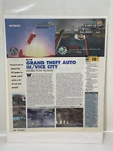Grand Theft Auto 3/vice City Video Game Review Magazine Article Print Ad Art - Picture 1 of 8