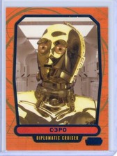 2013 Topps STAR WARS Galactic Files 2 C-3PO Blue Foil Parallel #060/350