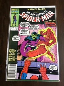 Marvel Tales #195 Feat. Spider-Man, Human Torch & Super Skrull Jan 1986 8+ VF/NM - Picture 1 of 5