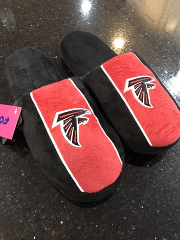 Atlanta Falcons NFL comfy mens size Small 7-8 Slide slippers Cover