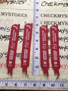 4X Diablo 6” 14/18 TPI Steel Demon Medium Metal Cutting Reciprocating Saw Blades - Picture 1 of 11