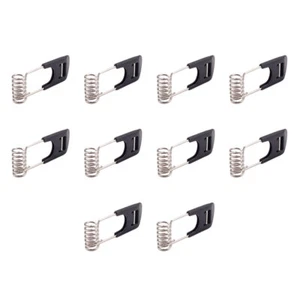 10 Pcs Black Spring Accessories Metal Clips Lighting Springs - Picture 1 of 12