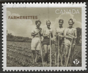 2024 CANADA - FARMERETTES used "P" stamp - Picture 1 of 1
