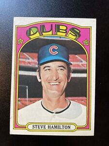 1972 Topps #766 Steve Hamilton Cubs VG/EX High Number