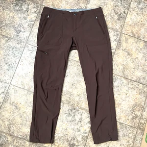Pantalones Mountain Hardwear para mujer talla 8 cargo bolsillos con cremallera elásticos al tobillo marrón - Imagen 1 de 6