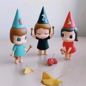 1 2 3 Drumming Girls By Yoshitomo Nara PVC Figure 10cm Art Ornament Toys - Picture 1 of 16