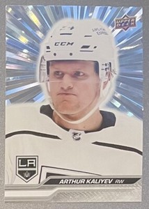 2023-24 Upper Deck Series 1 OUTBURST SILVER  Arthur Kaliyev  #85