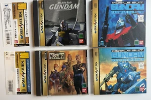 Lotto 4 MS Gundam & Side Story I II Gihren’s Greed Sega Saturn SS gioco Giappone - Foto 1 di 8