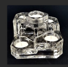 Partylite Crystal Castle 5-Tier Lead Crystal Tealight Candle Holder P8834 Heavy