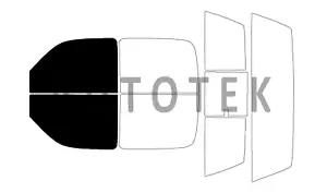 Precut Windows Tint For GMC Sierra 2500 Crew Cab 2001-2006 (Front Doors) - Picture 1 of 10