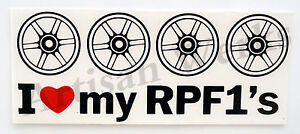 I Love My RPF1s Vinyl Decal Sticker JDM drift car truck window Enkei Wheel Japan