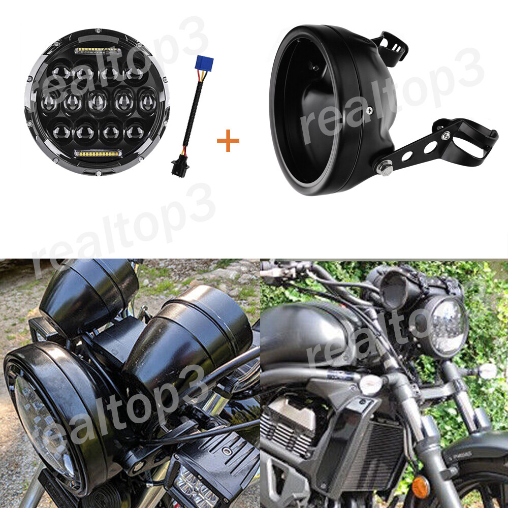 専用！ LED ヘッドライト オートバイのフロントヘッドライトクリアヘッド