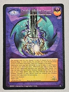 Magi Nation Duel - Orothe Shadow Geyser - Spell - Dream's End 2001 Rare 1st Ed - Bild 1 von 6