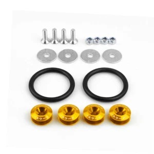 JDM Aluminum Bumper Quick Release Fastener Trunk Fender Hatch Lid Kit Racing Car - Picture 1 of 21