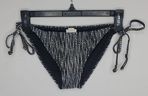 Women's Island Soul black and white bikini bottoms. Size Medium  - Picture 1 of 6