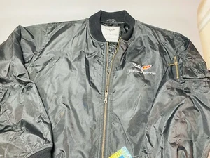 Corvette Jacket - Black Aviator Quilt Lined Jacket with C6 Emblem - 3XL* NWT/NOS - Picture 1 of 16