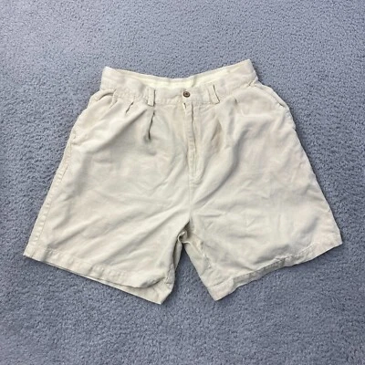 Shorts feminino Tommy Bahama tamanho 12 (meias 28x7) bege seda chino - Imagem 1 de 4