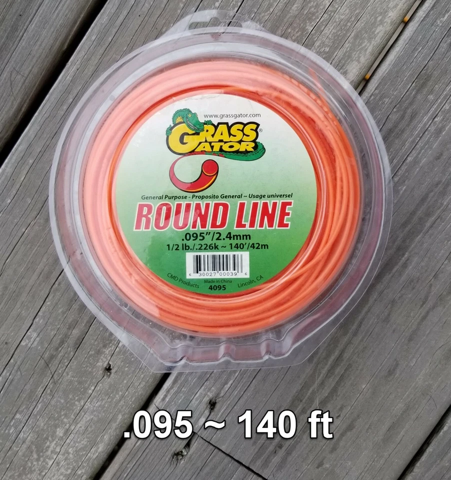 .095 STRING TRIMMER CUTTING LINE 1/2 LB 140 Ft Grass Gator - Clearance Deal - Image 1 of 1
