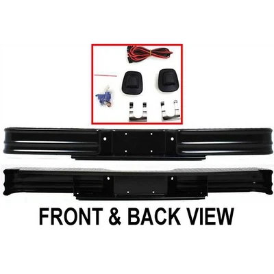 FEY 20000 Rear Step Bumper Face Bar For 1975-1996 Ford F-150 GMC C1500 K10 D150 Foto 1 de 4