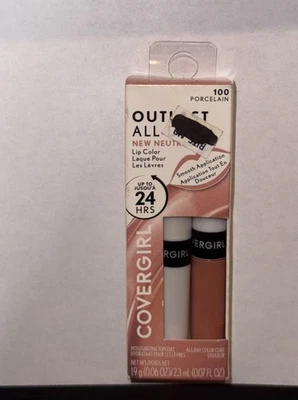 CoverGirl Outlast All Day Lip Color with Top Coat # 100 - Porcelain - Image 1 of 3